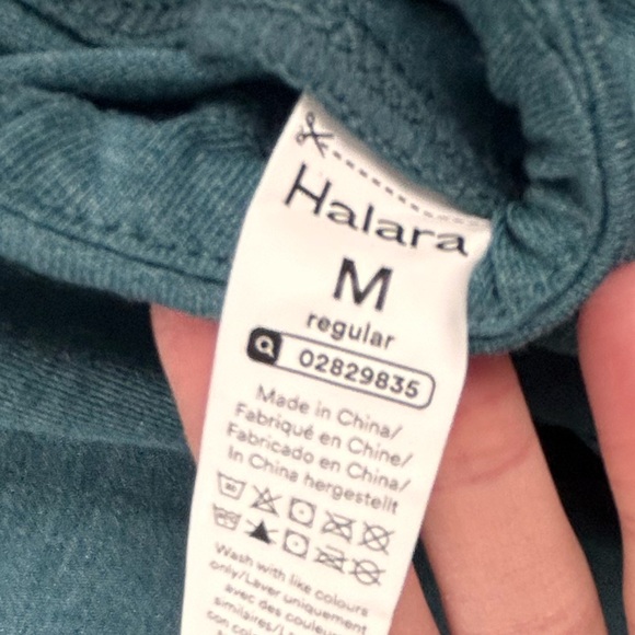 Halara jumpsuit overalls NWT size medium jade green soft drawstring pockets - Picture 8 of 12